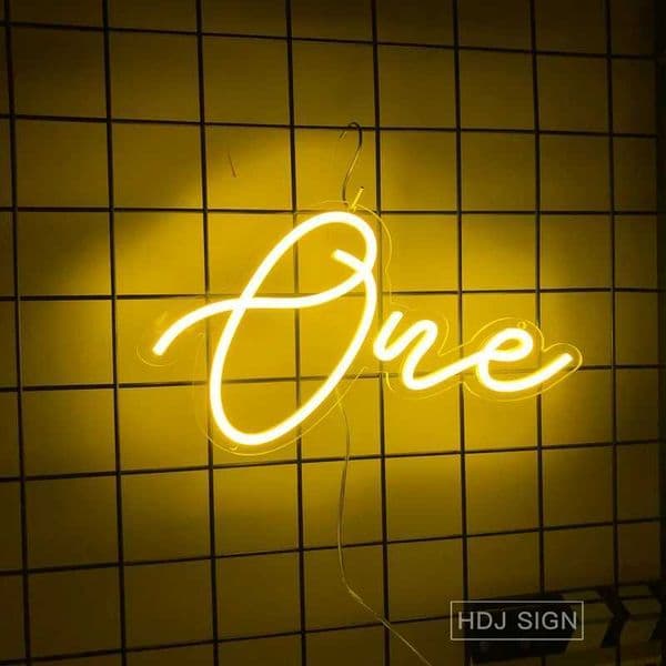 One Neon Sign Led Lights For Bar Bedroom Game Room Party Decoration Wedding Decor Wall Hanging Neons Wall Decor Lights Lamps Z241130
