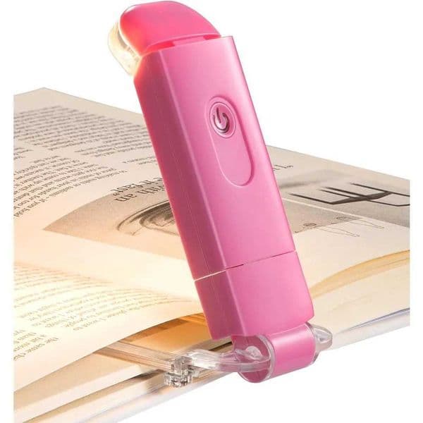 USB Rechargeable Book Reading Light Warm White Brightness Adjustable LED Clip on Book Lights for Reading in Bed Z241130