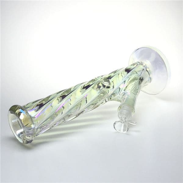 12 Inch Bong Pipes with Thick Pyrex Colorful Rotating Threaded Glass Smoking Oil Rigs Heady Beaker Recycler Bongs