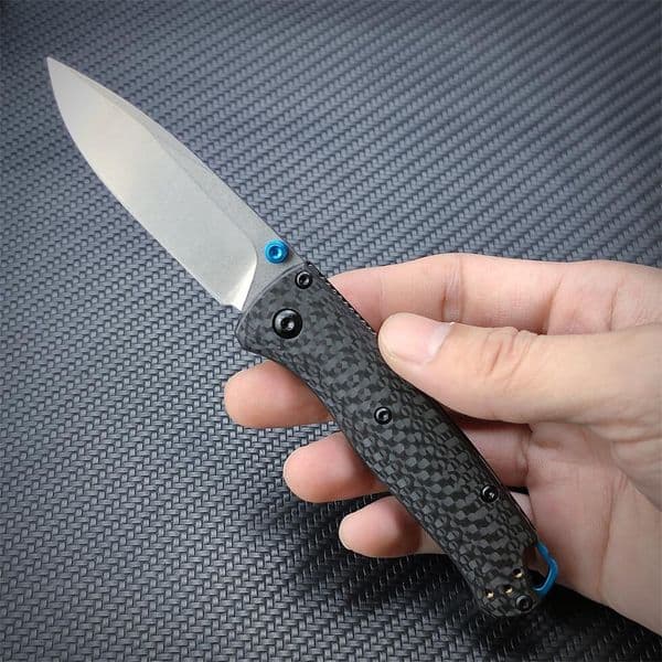 Mini Bugout 533/535s Folding Knife 2.82 S90V Blade Carbon fiber Handles Pocket Tactical Knives Outdoor Camping Hunting 533-2 535-3 535-1 535 TOOLs