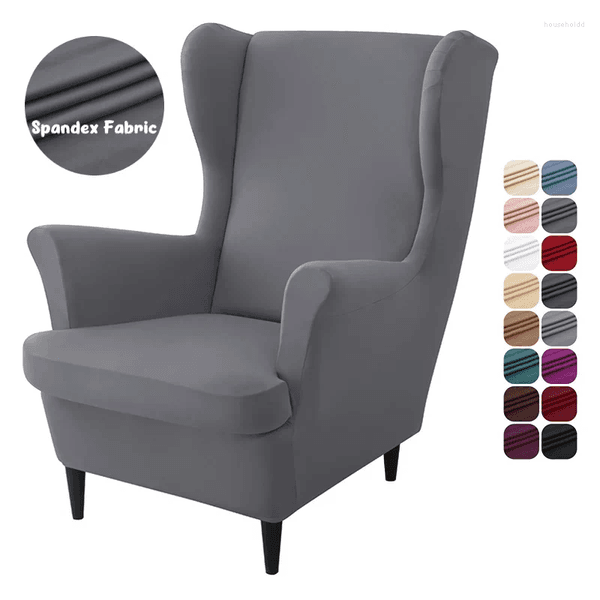 2026 Luxury Designer Chair Covers Spandex Wing Back Room Decor Cover Living Room Slopping Slipcover Stretch Armchair Sofa With Cushion Home Decor Free Shipping