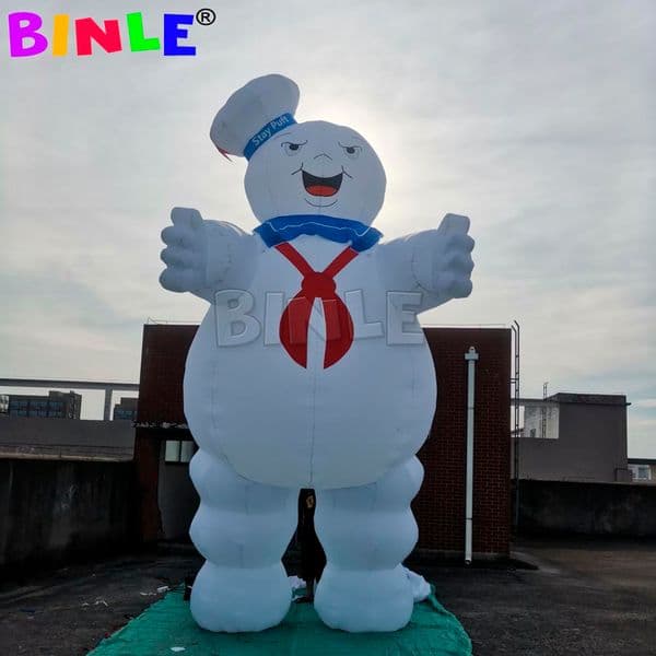 8mH (26ft) With blower wholesale Halloween Decoration inflatable stay puft marshmallow man ghostbusters model for advertising