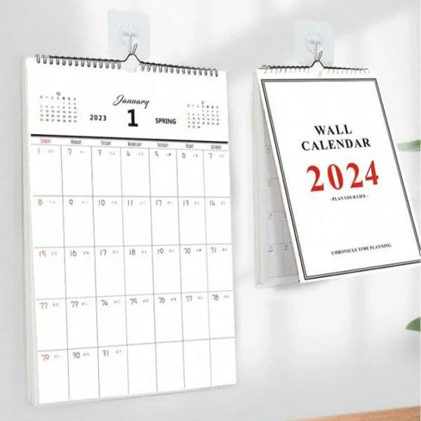 Wall Calendar Hanging Weekly Monthly Daily Planner Agenda Organizer Wall Calendar Schedule Planner Home Office Supplies 240118