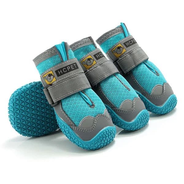 4PcsSet Dog Shoes for Large Dogs Breathable Professional Outdoor AntiSlip Durable Pet Hiking Rubber Sole y240119