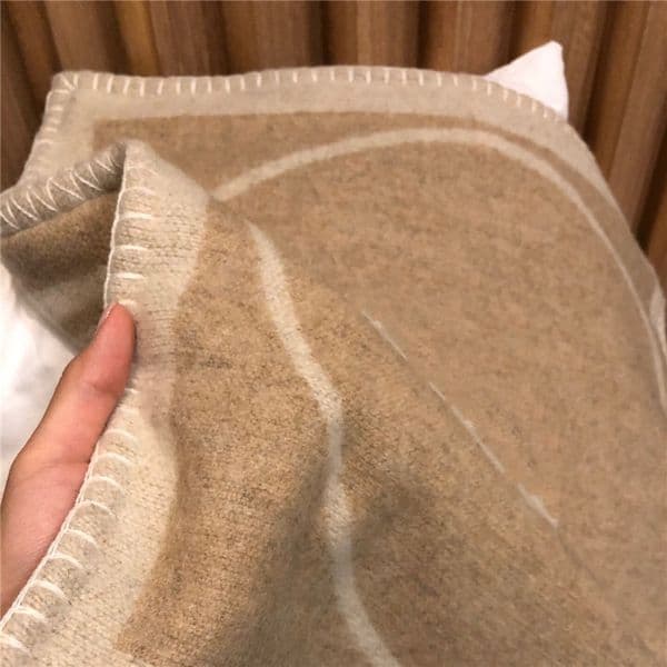 Luxury Designer Designer C Letter art Merino Wool Cashmere Blanket Cushion Cover For Sofa Living Room Free Shipping 6