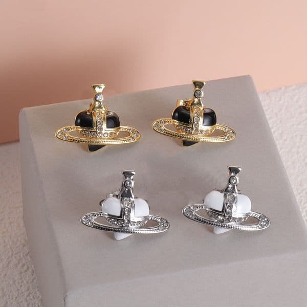 Fashion Diamond Designer Earrings Silver Brand Earrings Letter Women Charm Earring for Wedding Party Jewerlry