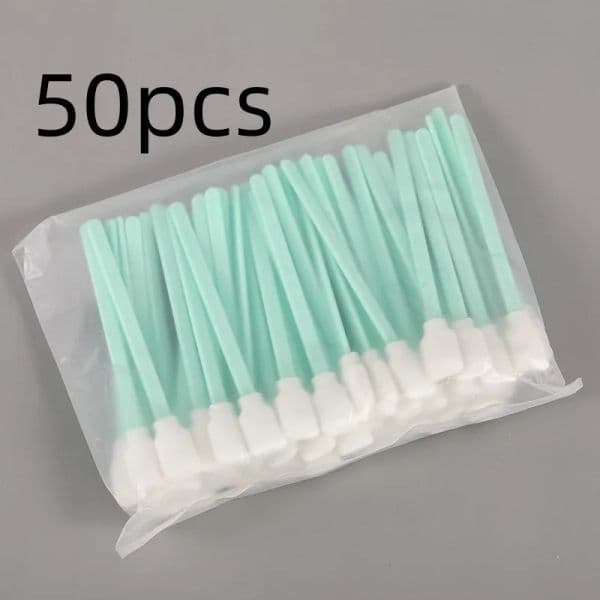wholesale In Stock Pinthead Ceaning Foam Tipped Clean Swab for Printer Factory 50 Pcs Per Pack ZZ