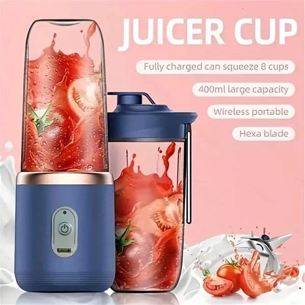 Double Cup Multifunction Usb Fruit Mixers Juicers Portable Electric Juicer Blender Fruit Juicer Cup Food Milkshake Juice Maker 240531