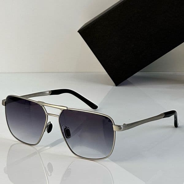 Designer Mens black business sunglasses 8966 latest fashion Mens sunglasses polarized lenses high end glass material UV400 framed lens