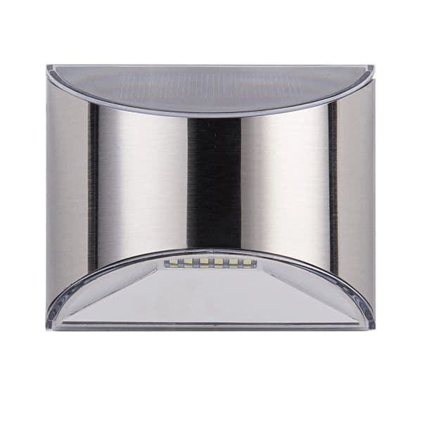 Solar Lights Outdoor for the garden, stainless steel 4 LED Wall Lamp for Fence Gate Garden Step Stair Deck LL