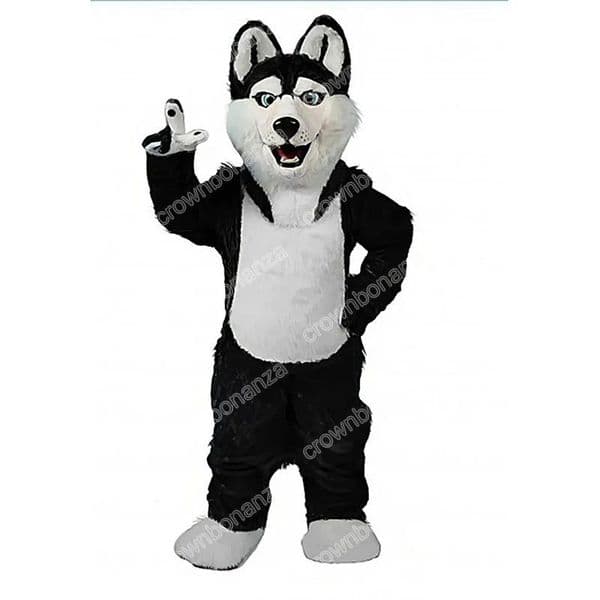 Halloween Custom BLACK WOLF Mascot Costumes Halloween Cartoon Character Outfit Suit Xmas Outdoor Party Festival Dress Promotional Advertising Clothings