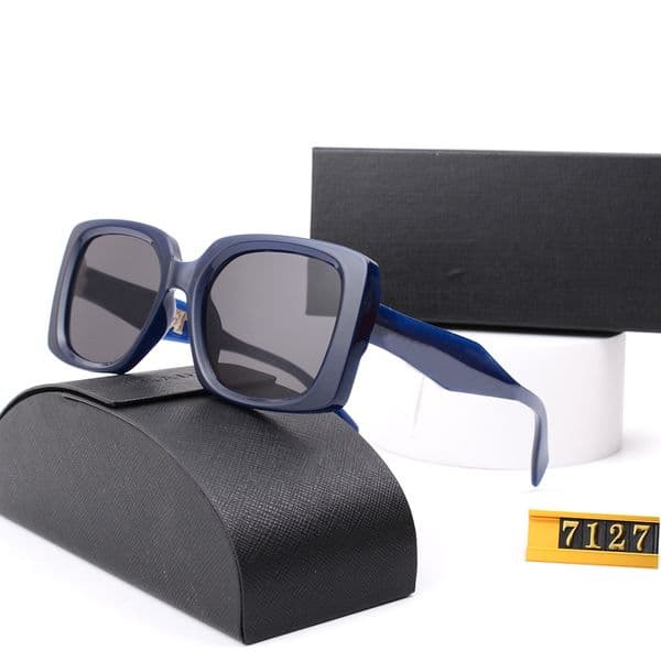 Designer Sunglasses Luxury Eyeglasses Brand Glasses Fashion Triangular Signature Men Women Outdoor Driving Beach Sun Goggle Shading Polarized Glass With Box