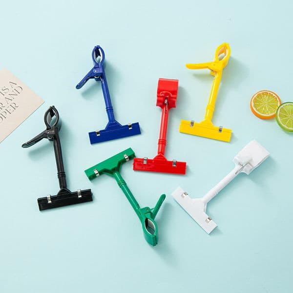 Plastic Advertising Clips Plastic Sign Display Shelf Clamp Price Label Tag Clip Holders In Supermarket Retails J253