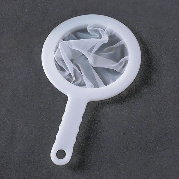 Reusable Kitchen Ultra Nylon Strainer Plastic Sieve Food Fine Mesh Filter Spoon Handle Coffee Oils Soy Milk Yogurt Juice Honey Wine W0278