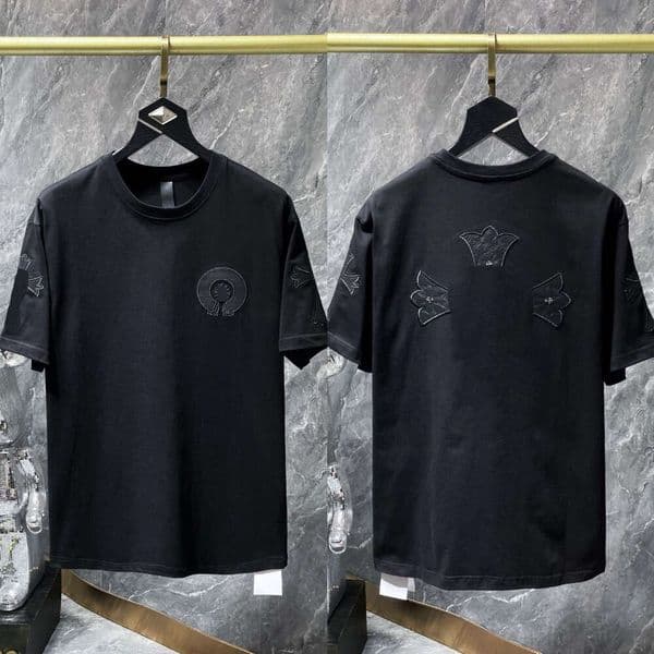 Chrmehearts Designer Fashion Shirts Shirts Classic Shirt Punk Street Hip Hop Tee Horseshoe Overshirt Y2k Hip Hop Chromelyheartt Sweatshirts 652