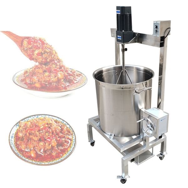 80L 150L 240L 350L Food Mixer Hot Pot Bottom Material Frying Machine Commercial Automatic Stir Fry Mixer