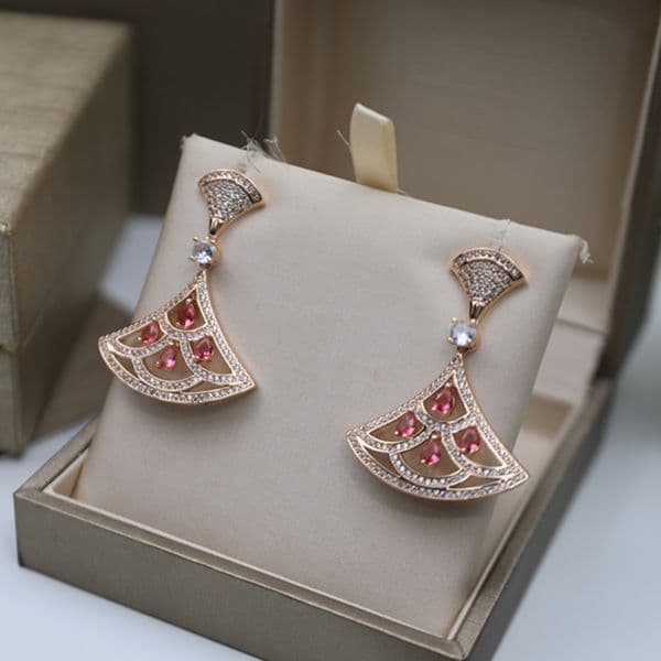 designer dangle earrings for woman diamond Sterling Silver Gold plated 18K highest brand brand classic style brand designer fashion with box 047