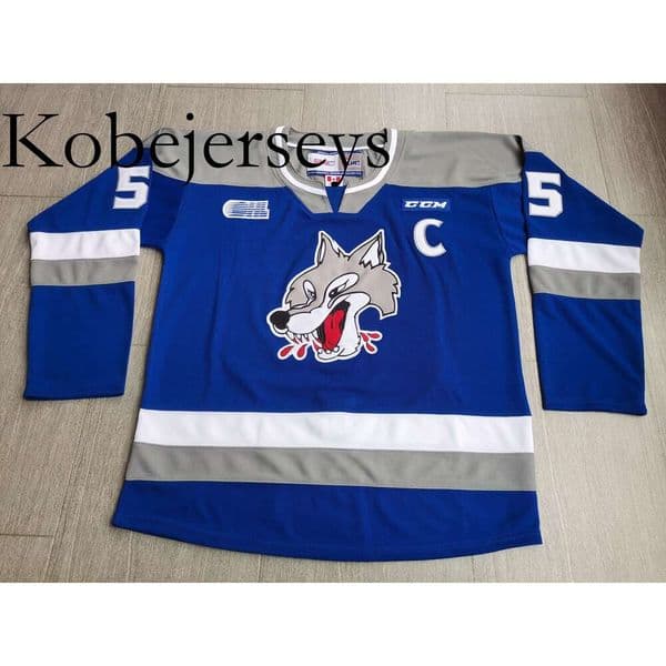 Kob Hockey jerseys Physical photos Sudbury Wolves Quinton Byfield Men Youth Women High School Size S-6XL or any name and number jersey