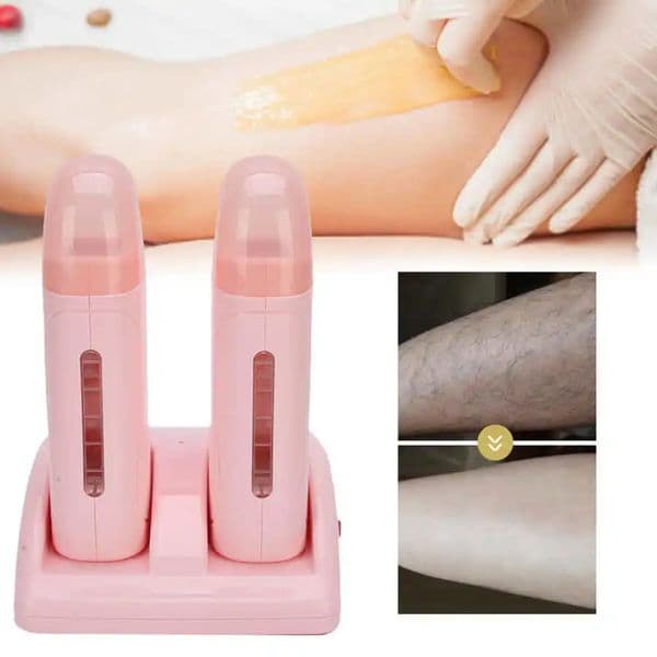 Hair Removal Wax Heater 40W Large Power Double Side Heating Fast Melting Wax Painless Hair Removal Machine for Men Women Use