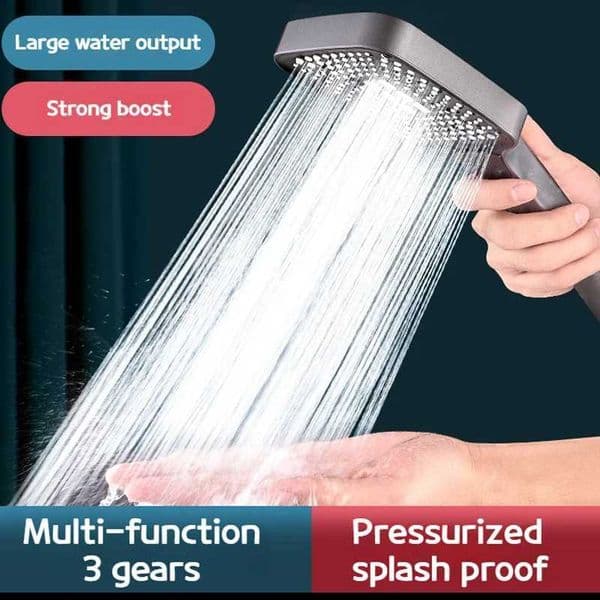 Bathroom Shower Heads Modern Showers for Bathroom ABS Handheld Adjustable 3 Modes Rainfall Shower Head High Pressure Bathroom AccessoriesL24613