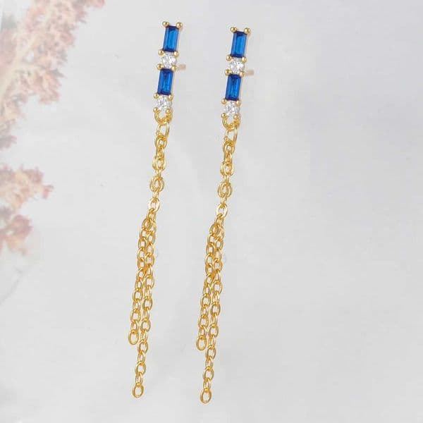 Earrings Vintage Long Tassel Drop Earrings Korean Gold Color Chain Square Dangle Earring For Women Girls Fashion Jewelry 230831