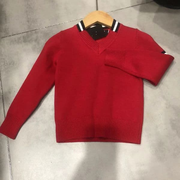 New childrens Spring Childrens Pullover V-neck Sweater baby KIDS classic clothing woolen sweater School Boy's Knitted warm Sweater Coat autumn clothing