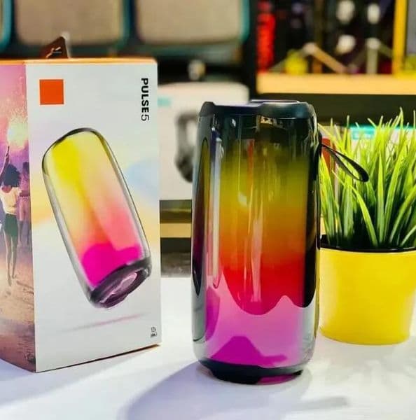 Pulse 5 Speakers Pulse5 LED color lights Wireless Bluetooth Speaker Waterproof Subwoofer Bass Music Portable Audio System Full Screen