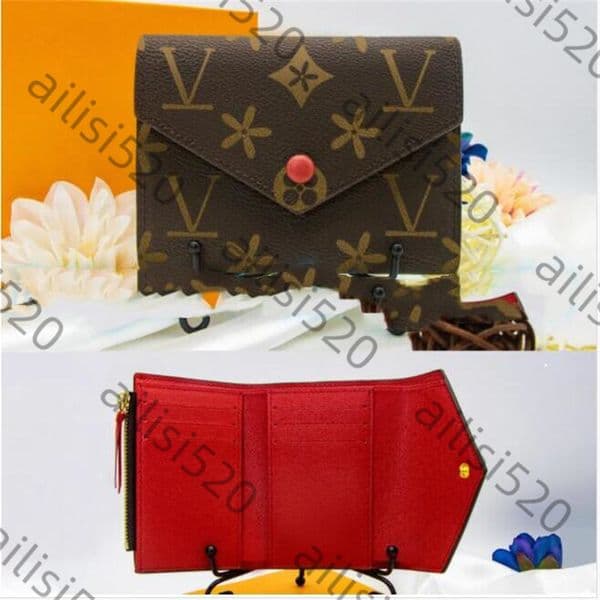 Brown flower rosalie victorine wallet luxury Women coin purse M41938 card holder keychain Man Designer purses Key pouch CardHolder small Wallet