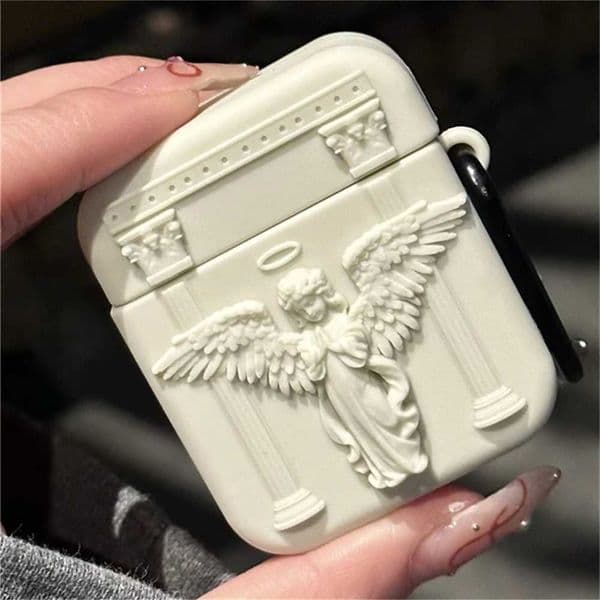 Cute 3D Prayer Angel Silicone Case for Airpods 4 3 2 1 Wireless Protective Shell Soft Cover for Airpods Pro 2 Box J260423