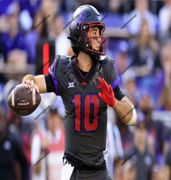 TCU Football Jersey Custom Horned Frogs Jersey Steve Avila LaDainian Tomlinson Kenny Hill Garret Wallow Corey Bethley Sewo Olonil