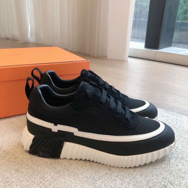 Italy Design Men Bouncing Sneaker Shoes Technical Mesh Calf Leather Lining Runner Sports Goatskin Excellent Quality Man Casual Walking EU38-46 With Box