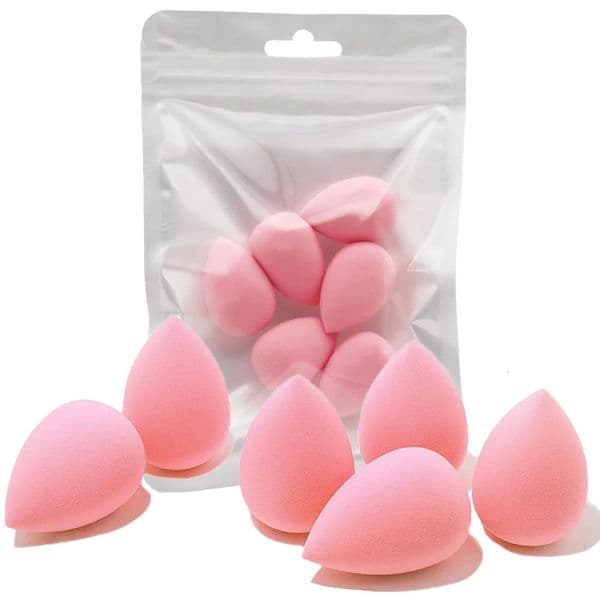 6pcs Mini Makeup Sponge Powder Puff Beauty Sponge for Makeup Concealer Liquid Foundation Face Cosmetic Puff Make Up Sponge Tool 240620