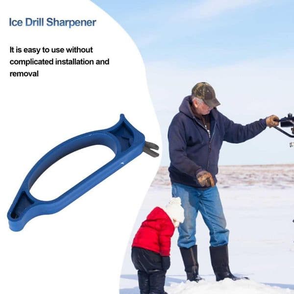 Ice Drill Sharpener Winter Ice Fishing File Handheld Diamond Drill Bit Grinder Sharpening Tool Ice Fishing Accessories