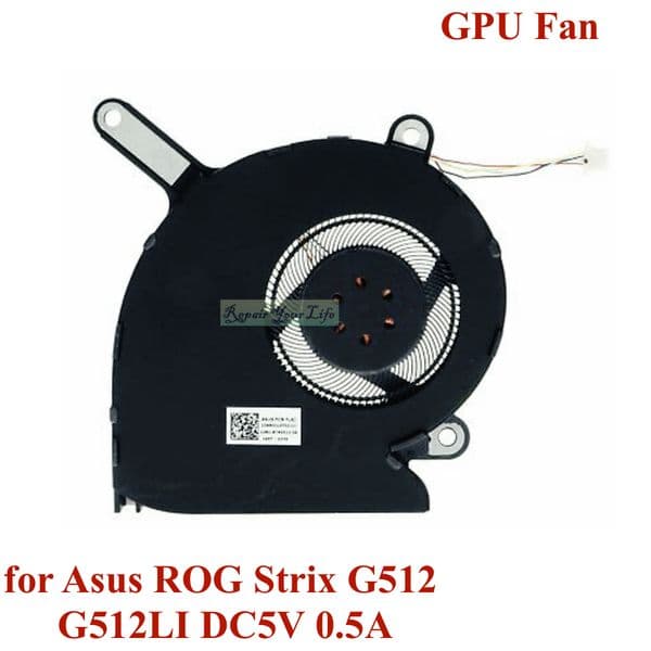 DC5V G512 Laptop CPU GPU Cooling Fans for Asus ROG Strix G512LI G531GT G531GU g512li-bi7n10 13NR01L0T02111 13NR01L0T01011 Hot