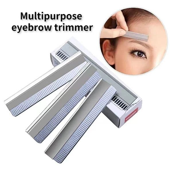 100PcsLot Professional Hair Cutting Razor Eyebrow Trimming Knife Stainless Steel Multi-function Sharp Feather Blade Makeup Tool 240621