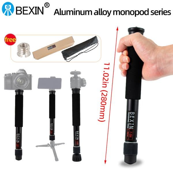 BEXIN P256 professional photography monopod convenient new mobile travel monopod 2025 aluminum telescopic cane holder for SLR camera