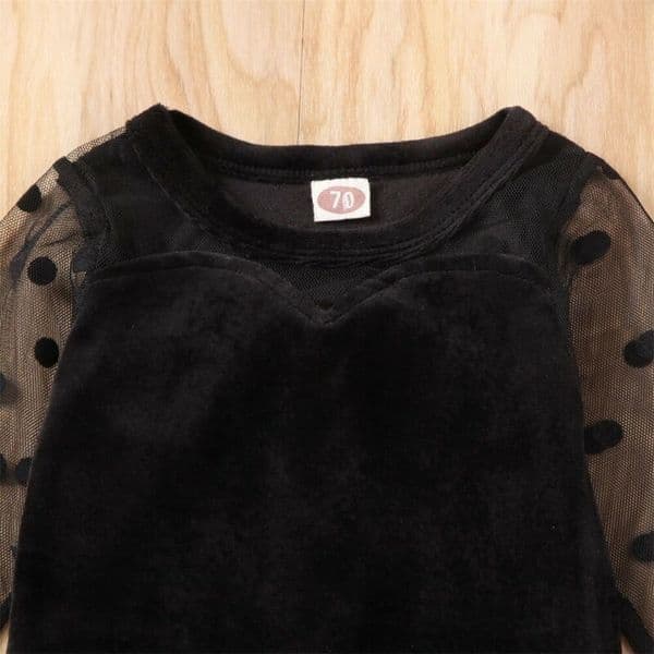 0-18M Cute Newborn Infant Baby Girl Bodysuits Polka Dot Print Lace Solid Bodysuit Jumpsuit Outfit Clothes