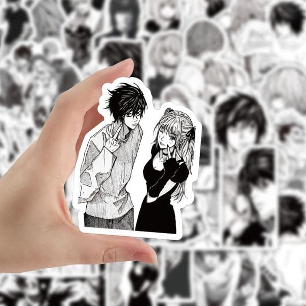 62PCS Death Note Sticker Quotes Sentences DIY Laptop Luggage Refrigerator Skateboard Toy Decal Sticker