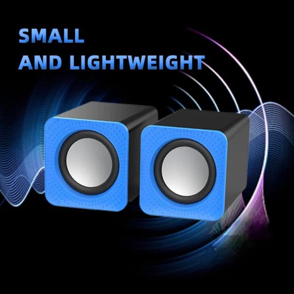 USB Wired Computer Speaker Bass Stereo Subwoofer Colorful LED Light for Laptop Smartphones MP3 Player 3.5 Jack For PC Loudspeak