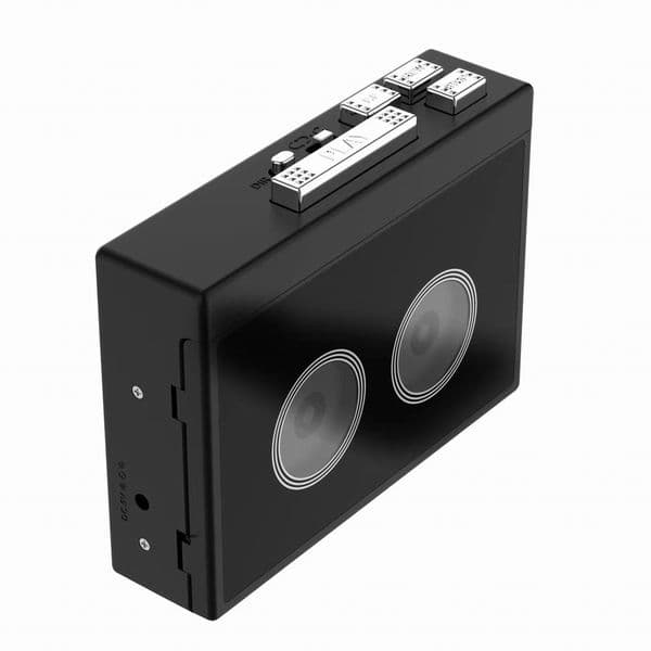 Black Retro Stereo Cassette Player Outdoor FM Radio High-fidelity Walkman Cassette Tape Music Audio Auto Reverse With Bluetooth