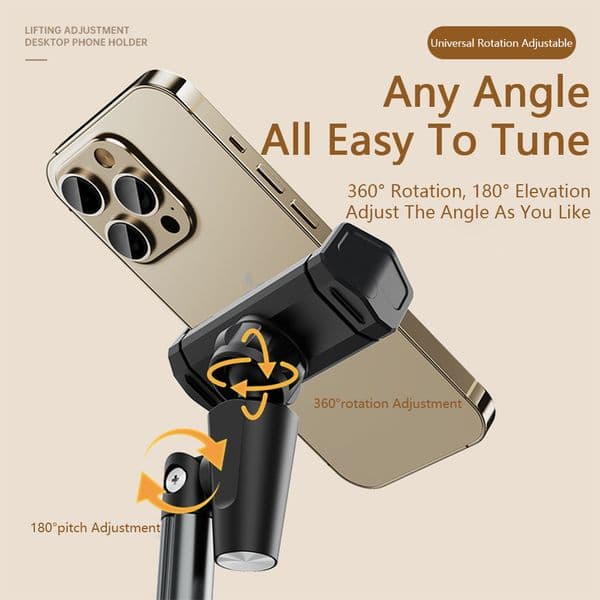 Adjustable Retractable Phone Stand For iPhone Xiaomi Huawei Redmi Live Broadcast Cell Phone Support Desk Stand Phone Accessories