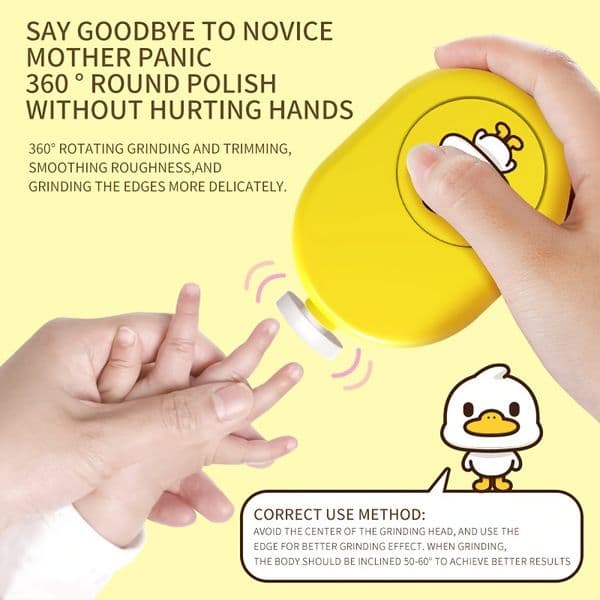 Dr.isla Baby Electric Nail Trimmer Kid Nail Polisher Tool Baby Care Kit Manicure Set Trim Nail Filer Clippers For Newborn