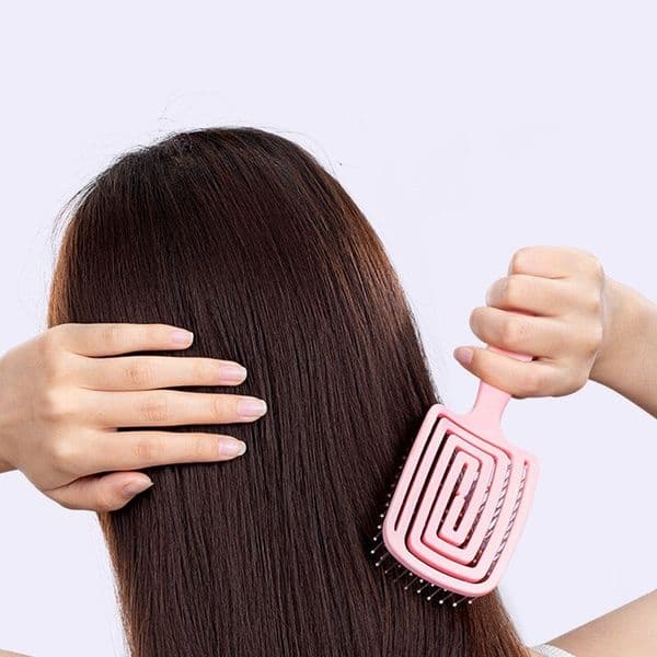 Fluffy High Skull Comb Hair Artifact Long Hair Shape Massage Meridian Household Hollow Ribs Comb Special for Women