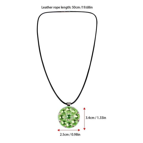 Golf Marker Necklaces for Women, Beautiful Crystal Flower Shape Golf Necklace, Ball Marker Necklace Golf Gifts for Women Golfer