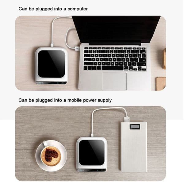 2026 New New USB Mug With 3 Temperature Settings Outdoor Electric Beverage outdoor Warmer Plate For Hot Coffee Tea And Milk Free Shipping Shipping