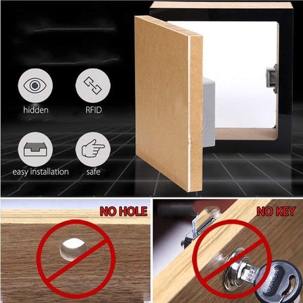 Smart Sensor Hidden Safety Digital shoe Cabinet Lock Card Electronic Drawer Locks Invisible Sensor Lock For Wardrobe Furniture