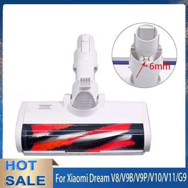 Electric Brush Head With LED Light for Xiaomi K10/G10 Xiaomi 1C Xiaomi Dreame V8/V9B/V9P/V11/G9 Carpet brush Vacuum Cleaner Part