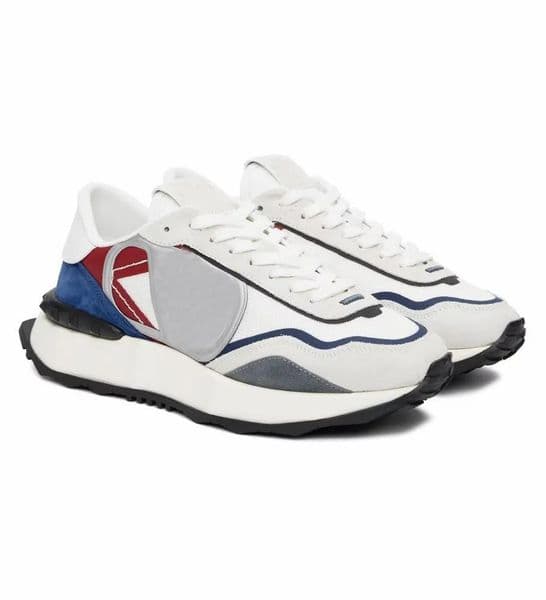 Italy Brand Pace Low Top Sneakers Shoes Men Split Leather Suede Leather Fabric Runner Sports Comfort Calfskin Roma Skateboard Walking EU38-46
