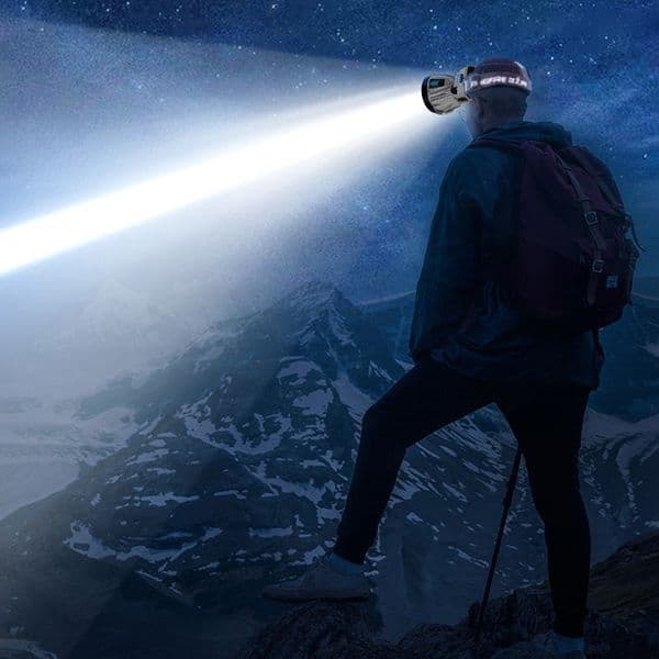 Lampe frontale haute puissance rechargeable super lumineuse Super Bright Rechargeable High Power Headlamp 54170