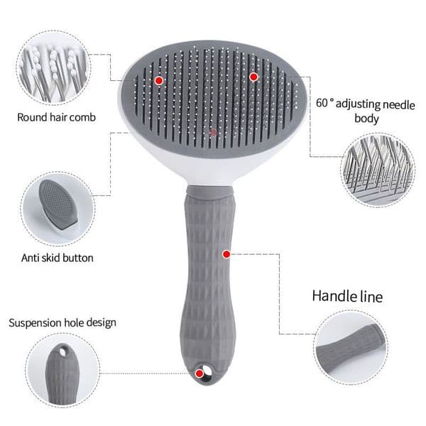 Pet Dog Brush Cat Comb Self Cleaning Pet Hair Remover Brush For Cats Grooming Tools Pets Dematting Comb Dogs Massage Accessories
